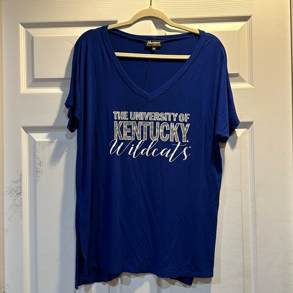Gameday Couture University of Kentucky Wildcats Blue Oversized Tee Shirt M - Picture 1 of 8